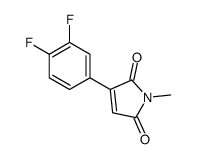 3-(3,4-difluorophenyl)-1-methylpyrrole-2,5-dione结构式