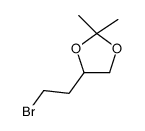 4-(2-bromoethyl)-2,2-dimethyl-1,3-dioxolane结构式