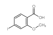 4-碘-2-甲氧基苯甲酸结构式