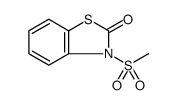 2(3H)-Benzothiazolone, 3-(methylsulfonyl)结构式