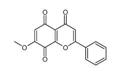 7-methoxy-2-phenyl-4H-1-Benzopyran-4,5,8-trione结构式