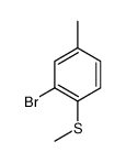 3-Bromo-4-(Methylthio)toluene结构式