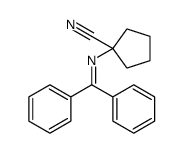 1-(benzhydrylideneamino)cyclopentane-1-carbonitrile结构式