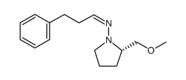 1-Pyrrolidinamine, 2-(methoxymethyl)-N-(3-phenylpropylidene)-, (2S)结构式