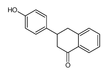 3-(4-hydroxyphenyl)-3,4-dihydro-2H-naphthalen-1-one结构式