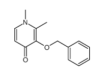 1,2-dimethyl-3-phenylmethoxypyridin-4-one结构式