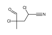 2,4-dichloro-4-methyl-5-oxopentanenitrile结构式