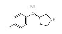 (R)-3-(4-氟苯氧基)吡咯烷结构式