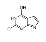 2-甲氧基-3,7-二氢吡咯并[2,3-d]嘧啶-4-酮结构式