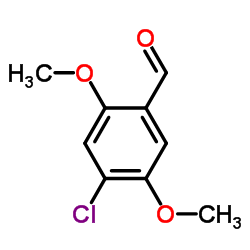 4-氯-2,5-二甲氧基-苯甲醛结构式