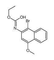 ethyl N-(1-bromo-4-methoxynaphthalen-2-yl)carbamate结构式