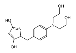 5-[[4-[bis(2-hydroxyethyl)amino]phenyl]methyl]imidazolidine-2,4-dione结构式