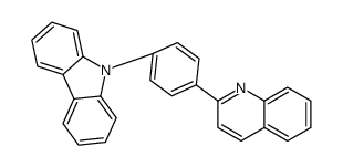 9-(4-quinolin-2-ylphenyl)carbazole结构式