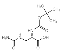 Boc-L-2-amino-3-ureidopropionic acid结构式