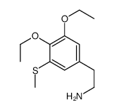 2-(3,4-diethoxy-5-methylsulfanylphenyl)ethanamine结构式