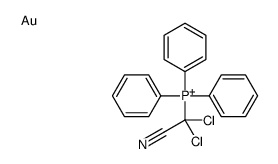 [dichloro(cyano)methyl]-triphenylphosphanium,gold结构式
