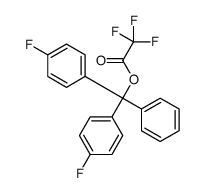 [bis(4-fluorophenyl)-phenylmethyl] 2,2,2-trifluoroacetate结构式