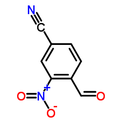 4-醛基-3-硝基-苯腈结构式