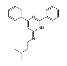 N-(2,6-diphenylpyrimidin-4-yl)-N',N'-dimethylethane-1,2-diamine结构式