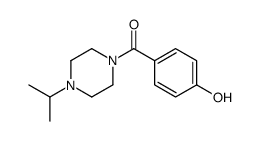 (4-hydroxyphenyl)-(4-propan-2-ylpiperazin-1-yl)methanone结构式