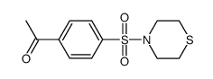 1-(4-thiomorpholin-4-ylsulfonylphenyl)ethanone结构式