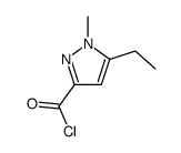 5-Ethyl-1-methyl-1H-pyrazole-3-carbonyl chloride结构式