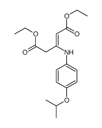 diethyl 3-(4-propan-2-yloxyanilino)pent-2-enedioate结构式