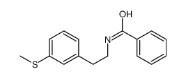 N-[2-(3-methylsulfanylphenyl)ethyl]benzamide结构式