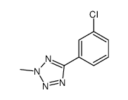 5-(3-chlorophenyl)-2-methyltetrazole结构式