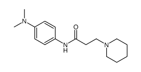 N-[4-(dimethylamino)phenyl]-3-piperidin-1-ylpropanamide结构式