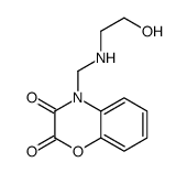 4-[(2-hydroxyethylamino)methyl]-1,4-benzoxazine-2,3-dione结构式