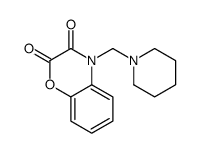 4-(piperidin-1-ylmethyl)-1,4-benzoxazine-2,3-dione结构式