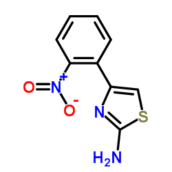 4-(2-硝基苯基)-2-噻唑胺结构式