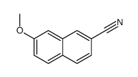 7-methoxynaphthalene-2-carbonitrile结构式