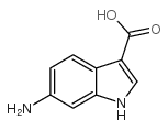 6-氨基吲哚-3-羧酸结构式