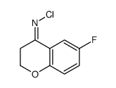 N-chloro-6-fluoro-2,3-dihydrochromen-4-imine结构式