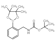 2-BOC-氨基甲基-苯硼酸频那醇酯结构式