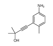 4-(5-amino-2-methylphenyl)-2-methylbut-3-yn-2-ol结构式