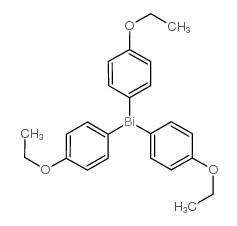 三(4-乙氧基苯基)铋结构式