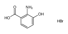 2-amino-3-hydroxybenzoic acid hydrobromide结构式