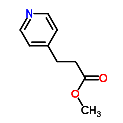 3-(4-吡啶)丙酸甲酯结构式