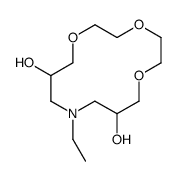 11-ethyl-1,4,7-trioxa-11-azacyclotetradecane-9,13-diol结构式