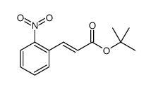 2-Propenoic acid, 3-(2-nitrophenyl)-, 1,1-dimethylethyl ester, (2E)结构式