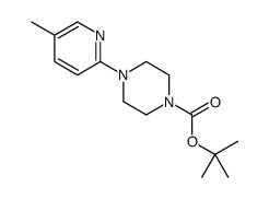 tert-butyl 4-(5-methylpyridin-2-yl)piperazine-1-carboxylate结构式