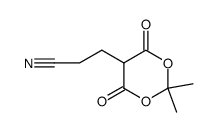 1,3-Dioxane-5-propanenitrile, 2,2-dimethyl-4,6-dioxo结构式