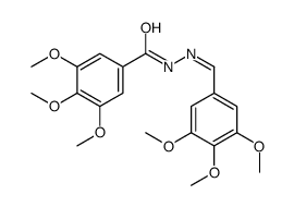 BENZOIC ACID, 3,4,5-TRIMETHOXY-, [(3,4,5-TRIMETHOXYPHENYL)METHYLENE]HYDRAZIDE结构式