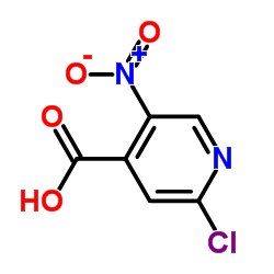 2-氯-5-硝基-4-吡啶羧酸结构式