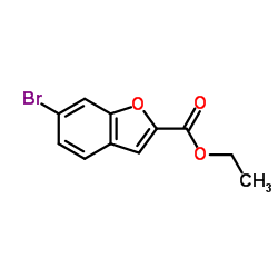 ethyl 6-bromobenzofuran-2-carboxylate结构式