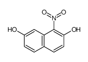 1-nitronaphthalene-2,7-diol结构式