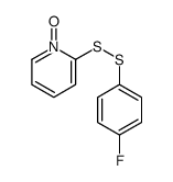 2-[(4-fluorophenyl)disulfanyl]-1-oxidopyridin-1-ium结构式